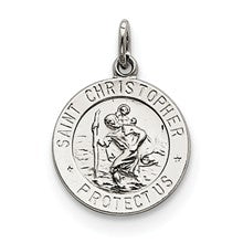 Sterling Silver Saint Christopher Medal, Exquisite Charm hide-image