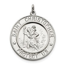 Sterling Silver Saint Christopher Medal, Gorgeous Charm hide-image