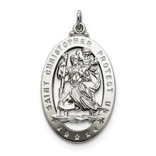 Sterling Silver Saint Christopher Medal, Charm hide-image