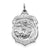 Saint Michael Badge Medal, Charm in Sterling Silver