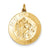 24k Gold-Plated Sterling Silver St. Christopher Medal, Pretty Charm hide-image