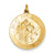 St. Christopher Medal, Pretty Charm in 24k Gold-Plated Sterling Silver