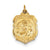 24k Gold-Plated Sterling Silver Saint Michael Badge Medal, Charm hide-image