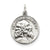 Saint Jude Thaddeus Medal, Pretty Charm in Sterling Silver