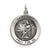 Antiqued Saint Luke Medal, Alluring Charm in Sterling Silver