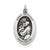 Antiqued Saint Anthony Medal, Adorable Charm in Sterling Silver