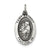 Sterling Silver Antiqued Saint Anthony Medal, Dazzling Charm hide-image