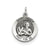 Antiqued Saint Andrew Medal, Delightful Charm in Sterling Silver