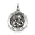 Antiqued Saint Andrew Medal, Exquisite Charm in Sterling Silver