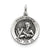 Sterling Silver Antiqued Saint Andrew Medal, Exquisite Charm hide-image