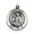 Antiqued Saint Anne Medal, Fine Charm in Sterling Silver