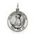 Antiqued Saint Elizabeth Seton Medal, Pretty Charm in Sterling Silver