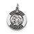 Sterling Silver Antiqued Saint Anne Medal, Gorgeous Charm hide-image