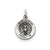 Antiqued Saint Florian Medal, Lovely Charm in Sterling Silver