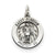 Sterling Silver Antiqued Saint Florian Medal, Stylish Charm hide-image