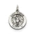 Antiqued Saint Florian Medal, Stylish Charm in Sterling Silver