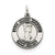 Sterling Silver Antiqued Saint Francis of Assisi Medal, Appealing Charm hide-image