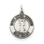 Antiqued Saint Francis of Assisi Medal, Appealing Charm in Sterling Silver