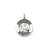 Antiqued Saint Matthew Medal, Charm in Sterling Silver