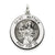 Antiqued Saint Matthew Medal, Dazzling Charm in Sterling Silver