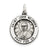 Antiqued Saint John Neumann Medal, Charm in Sterling Silver