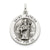 Antiqued Saint Patrick Medal, Delightful Charm in Sterling Silver