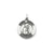 Antiqued Saint Peter Medal, Pretty Charm in Sterling Silver