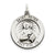 Antiqued Saint Peter Medal, Lovely Charm in Sterling Silver