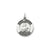 Antiqued Saint Theresa Medal, Appealing Charm in Sterling Silver