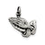 Antiqued Praying Hands Charm in Sterling Silver