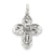 Antiqued 4-way Medal, Gorgeous Charm in Sterling Silver