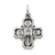 Antiqued 4-way Medal Charm in Sterling Silver