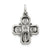 Sterling Silver Antiqued 4-way Medal Charm hide-image