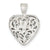 Sterling Silver Filigree Heart Charm hide-image