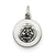 Sterling Silver Antiqued Baptismal Medal, Charm hide-image