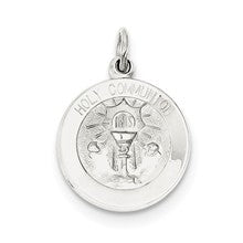 Sterling Silver Holy Communion Medal Charm hide-image