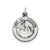 Antiqued First Holy Communion Medal Charm in Sterling Silver