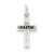 Sterling Silver FAITH & CZ Cross Charm hide-image