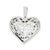 Sterling Silver Filigree Heart Charm hide-image