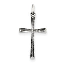 Sterling Silver Antiqued Cross Charm hide-image