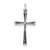 Antiqued Cross Charm in Sterling Silver