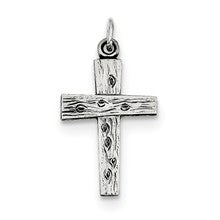 Sterling Silver Antiqued Cross Charm hide-image