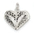 Sterling Silver Filigree Heart Charm hide-image