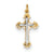 18k Gold-Plated & Sterling Silver Cross Charm hide-image