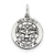 Antiqued Holy Spirit Medal Charm in Sterling Silver