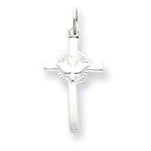 Sterling Silver Dove Cross Charm hide-image