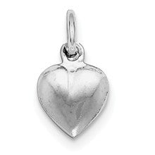 Sterling Silver Puffed Heart Charm hide-image