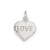 Love Heart Charm in Sterling Silver