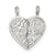 Sterling Silver Best Friends 2-piece break apart Heart Charm hide-image