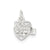 Heart Daughter Charm in Sterling Silver